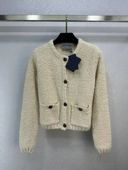 23 Jeseň a v zime nový sveter, preppy pletený sveter. Low-key luxus, temperament mladého girl728