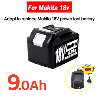 Batería de litio de repuesto 2023 actualizada para Makita,9,0 Ah, 9000mAh, 18V, BL1830B, BL1850B, BL1850, BL1840, BL1860, BL1815