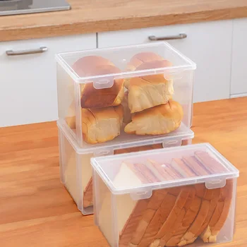 Breadboxes na Chlieb Úložný Box uzavretej Nádobe hermeticky uzavretých obaloch Potravín Plastové Usporiadanie Boxov Kuchynské Doplnky Domov