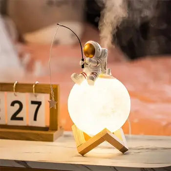 Nočné Svetlo Valentines Day Darček Ochrana Očí Hmla Stroj Živice Spaceman Miniatúrne Dekorácie Domov Spálňa Darček K Narodeninám Lampa