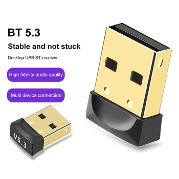 Nízky Prenos USB Bezdrôtovej Dongle Bluetooth-Kompatibilné 5.3 Hudby Audio Prijímač, Vysielač pre Počítačové Myši, Reproduktora