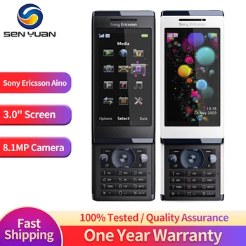 Pôvodné Odomknúť Sony Ericsson Aino U10 U10i 3G Mobilný Telefón 3.0, WIFI, GPS, Bluetooth, 8.1 MP ruská Klávesnica Jazdca Mobil