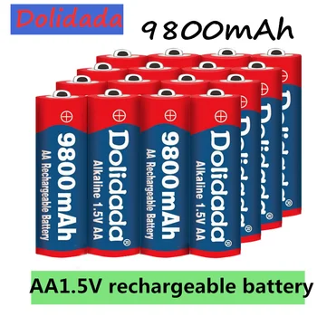 Značka AA nabíjateľné batérie 9800mah 1,5 V Nové Alkalické Nabíjateľná batery pre led svetlo hračka mp3 doprava Zadarmo